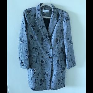 Calvin Klein Long Double Breasted Blazer